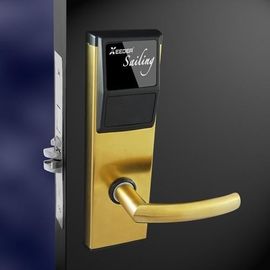 China O padrão eletrônico do ANSI das fechaduras da porta do hotel de L5121-MK entalha um encaixe na cor do ouro fornecedor