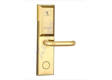 China Fechaduras da porta do hotel da cor do ouro, fechaduras da porta L1102JS da segurança da sala de hotel fornecedor